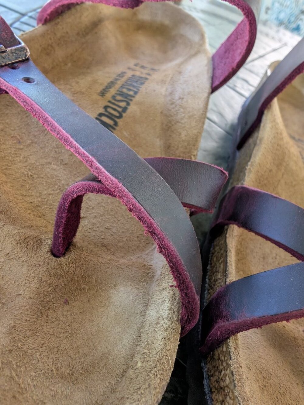 Birkenstock Mayari Oiled Leather Zinfandel size 41 in excellent condition - Picture 7 of 8